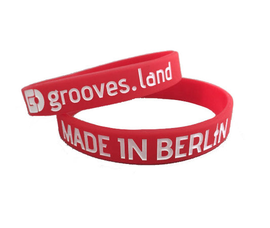 Grooves.Land MADE IN BERLIN Silicone Bracelet/ Armband/ Wristband